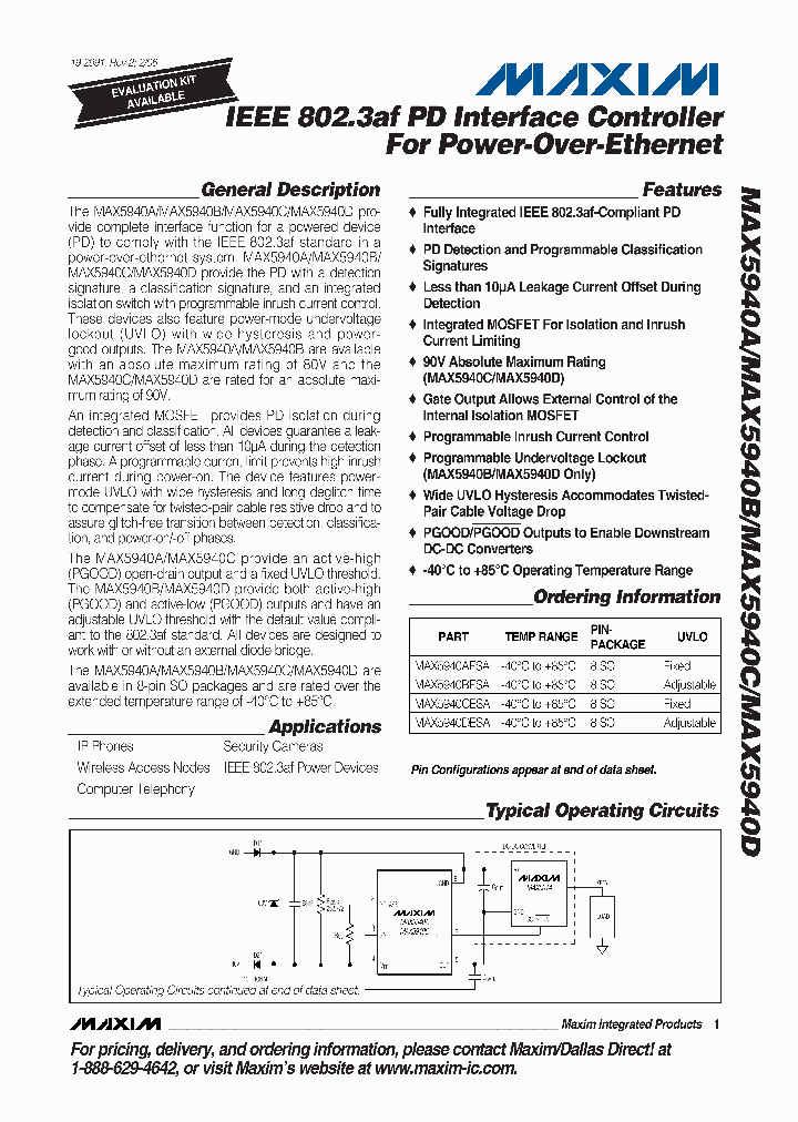 MAX5940CESA_4704947.PDF Datasheet