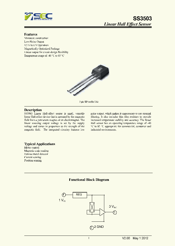 SS3503LUA_4705000.PDF Datasheet