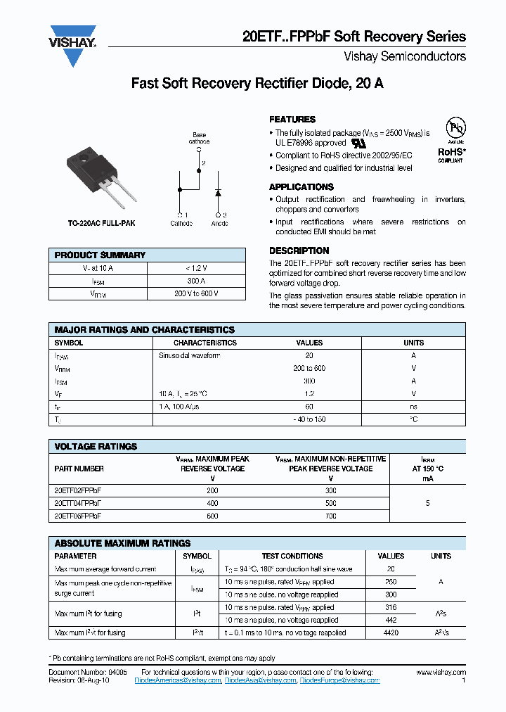 20ETF02FNPBF_4705721.PDF Datasheet