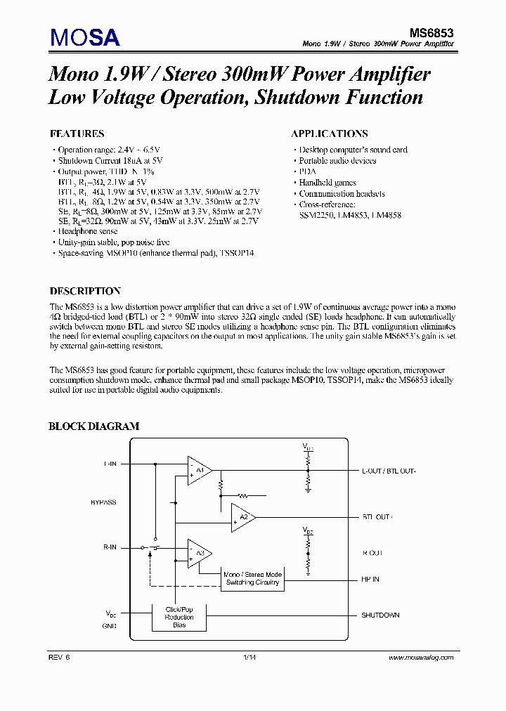 MS6853TGTR_4705864.PDF Datasheet