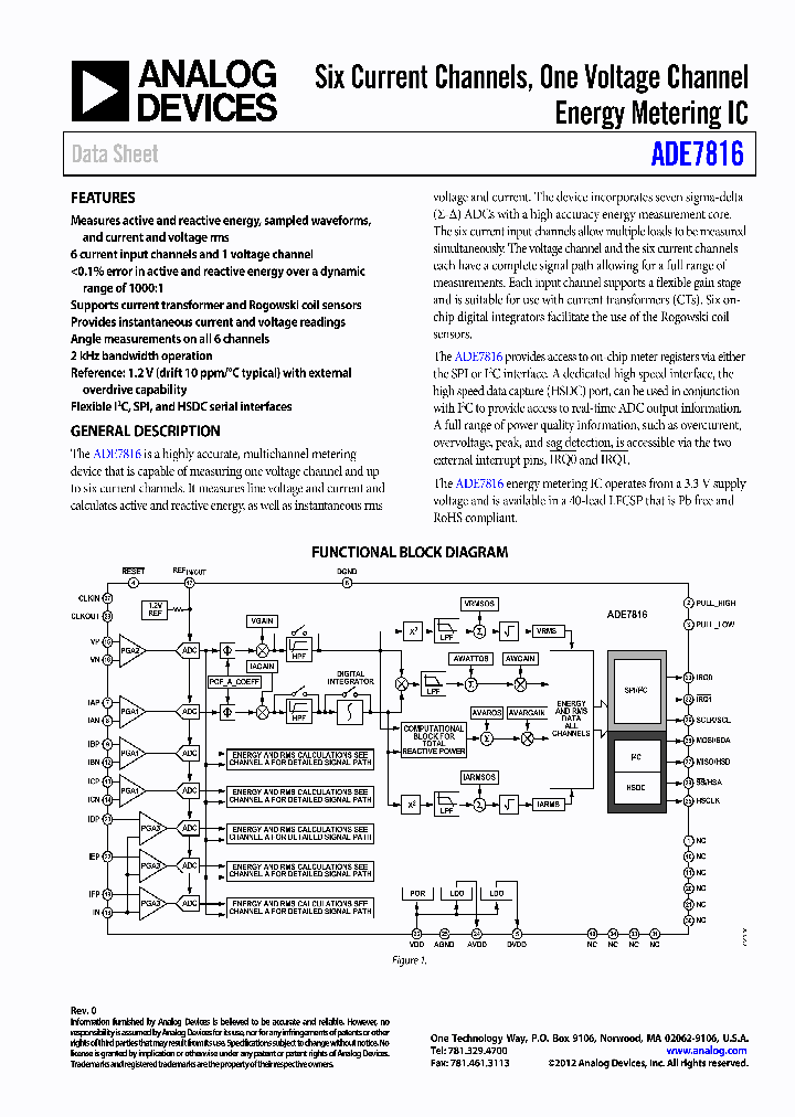 EVAL-ADE7816EBZ_4706488.PDF Datasheet