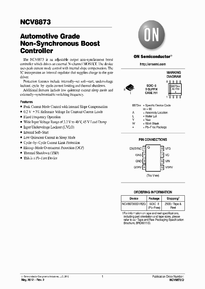 NCV8873_4707109.PDF Datasheet