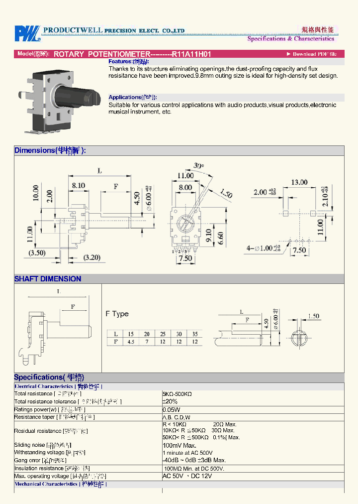 R11A11H01_4707254.PDF Datasheet