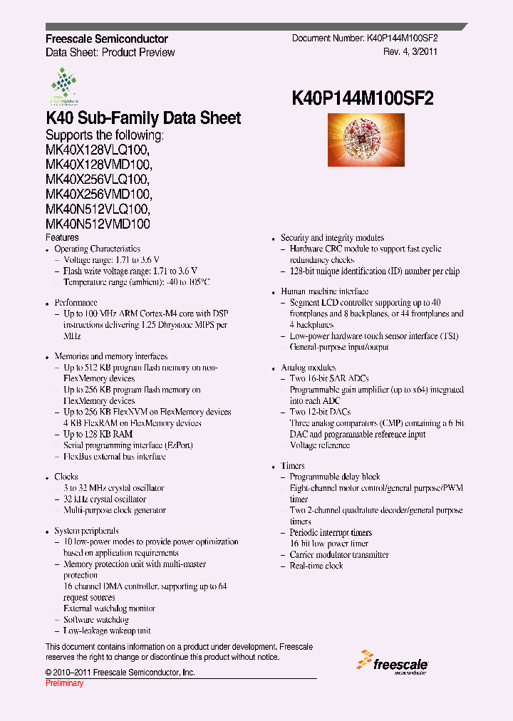 K40P144M100SF211_4708950.PDF Datasheet