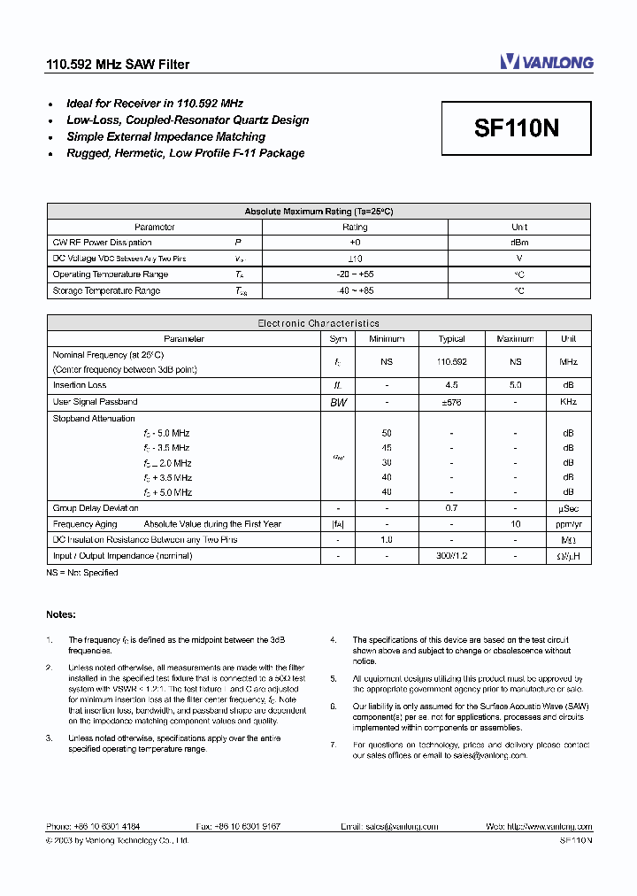SF110N_4711187.PDF Datasheet