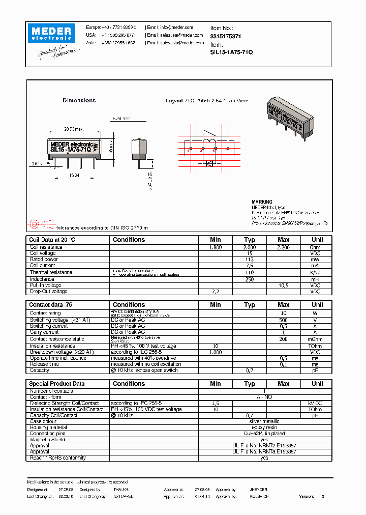 SIL15-1A75-71Q10_4711320.PDF Datasheet