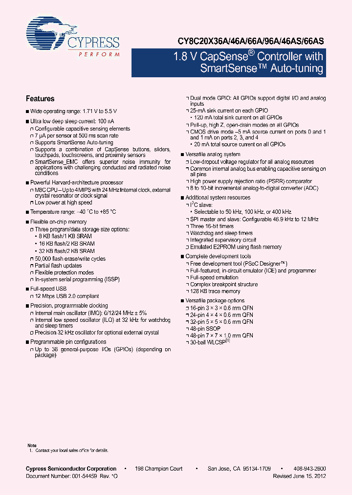 CY8C20746A-24FDXC_4711469.PDF Datasheet