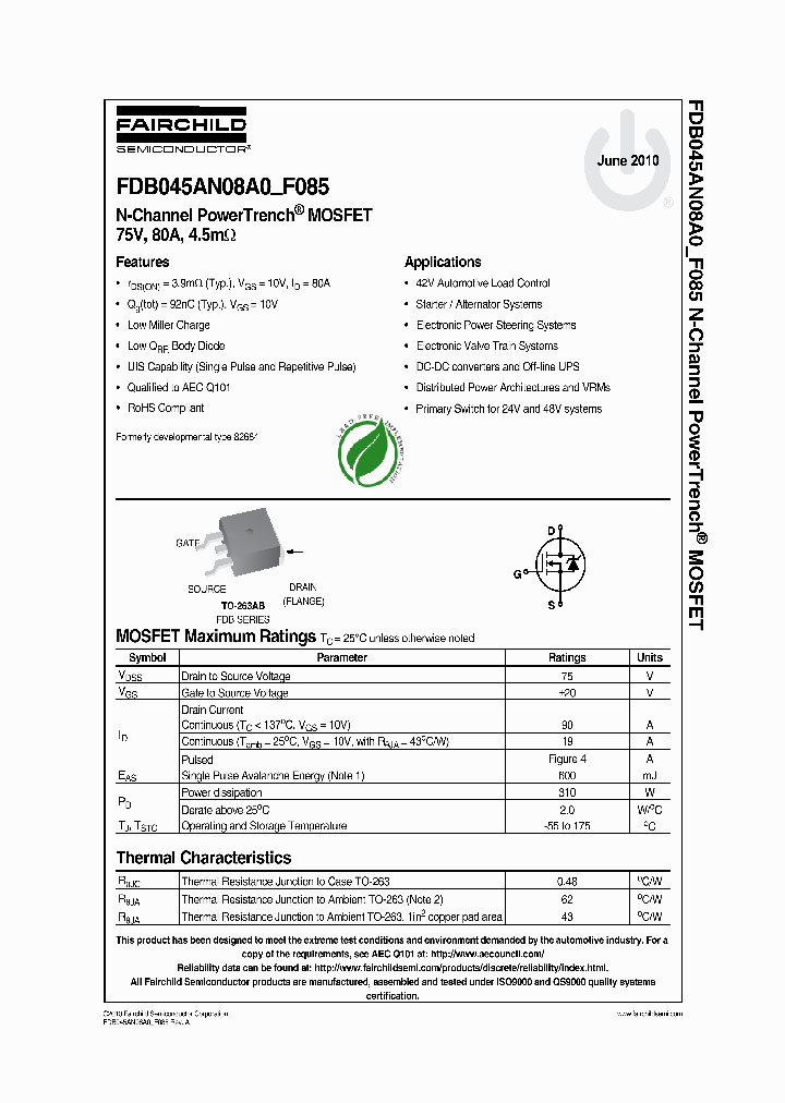 FDB045AN08A010_4711728.PDF Datasheet