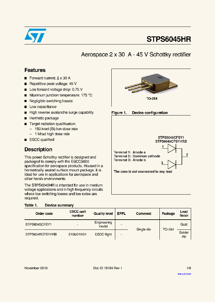 STPS6045HR_4713365.PDF Datasheet
