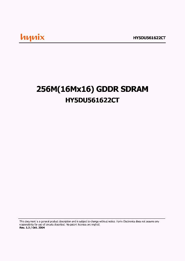 HY5DU561622CT_4713383.PDF Datasheet