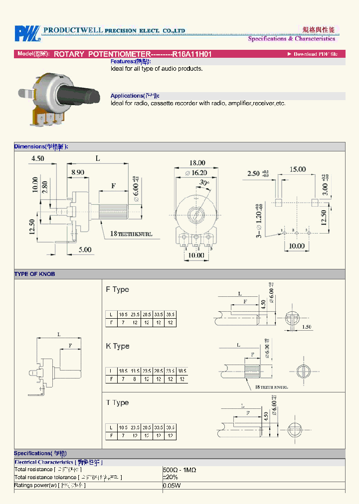 R16A11H01_4714011.PDF Datasheet