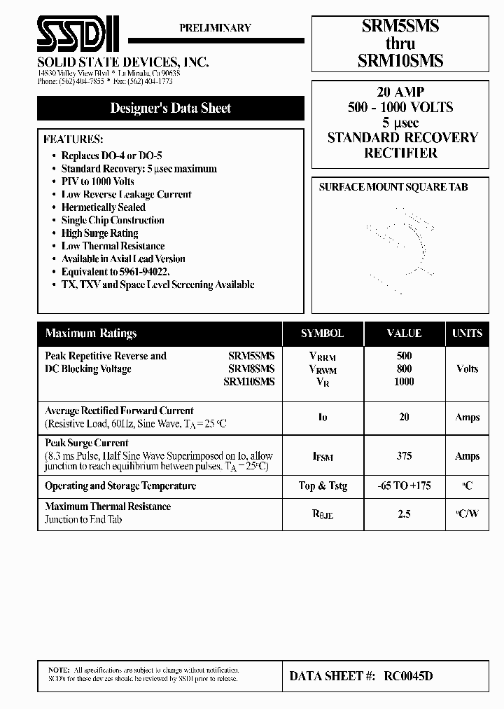 SRM10SMS_4714172.PDF Datasheet