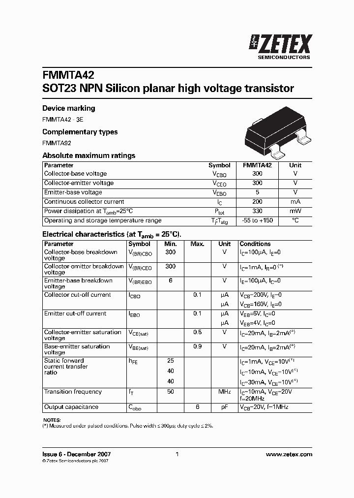 FMMTA42_4714444.PDF Datasheet