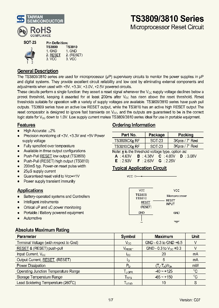 TS3809CXRF_4714725.PDF Datasheet