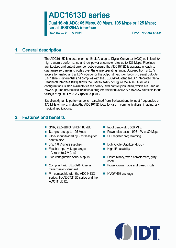 ADC1613D_4714878.PDF Datasheet