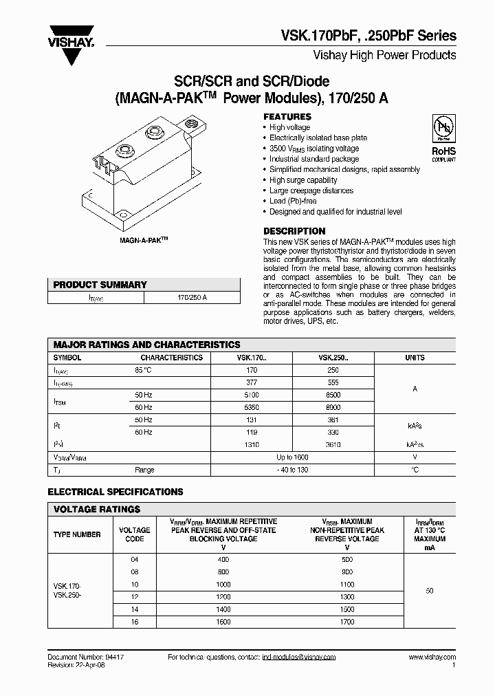 VSK170PBF_4715242.PDF Datasheet