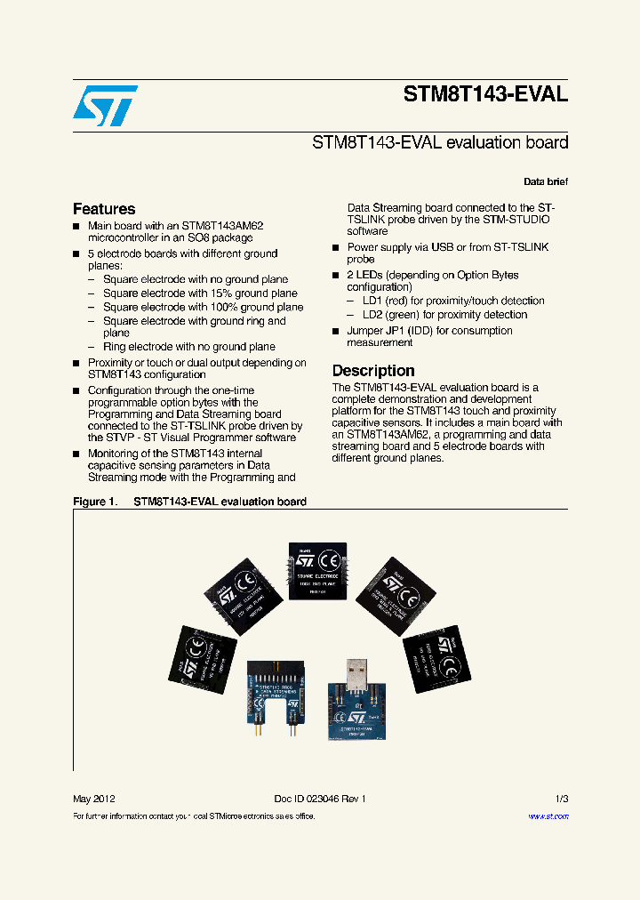 STM8T143-EVAL_4716215.PDF Datasheet