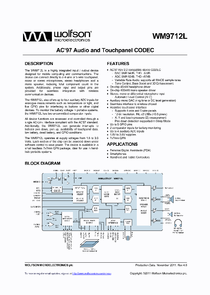 WM9712CLGEFLRV_4716692.PDF Datasheet
