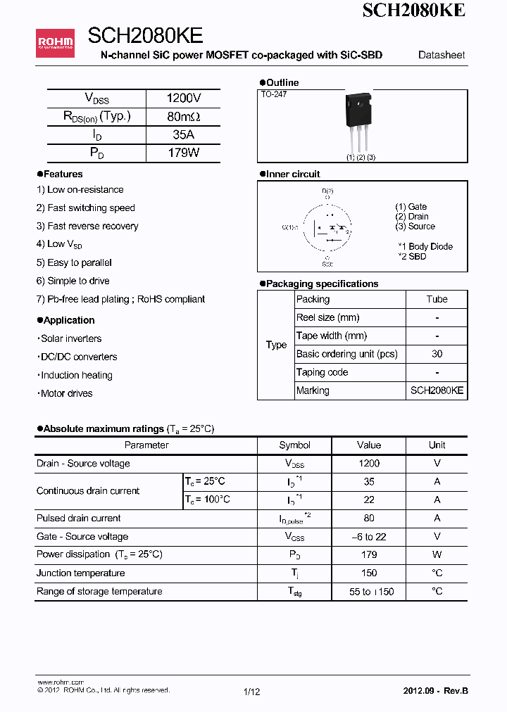 SCH2080KE_4720661.PDF Datasheet
