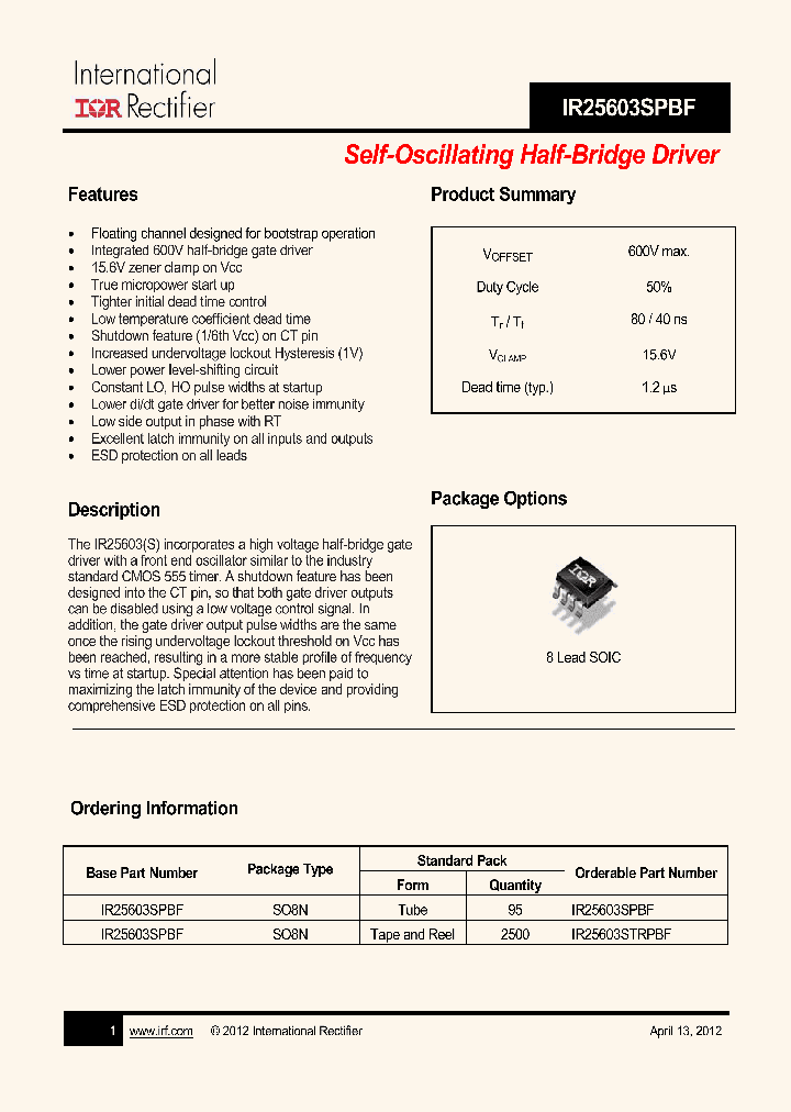 IR25603STRPBF_4720860.PDF Datasheet