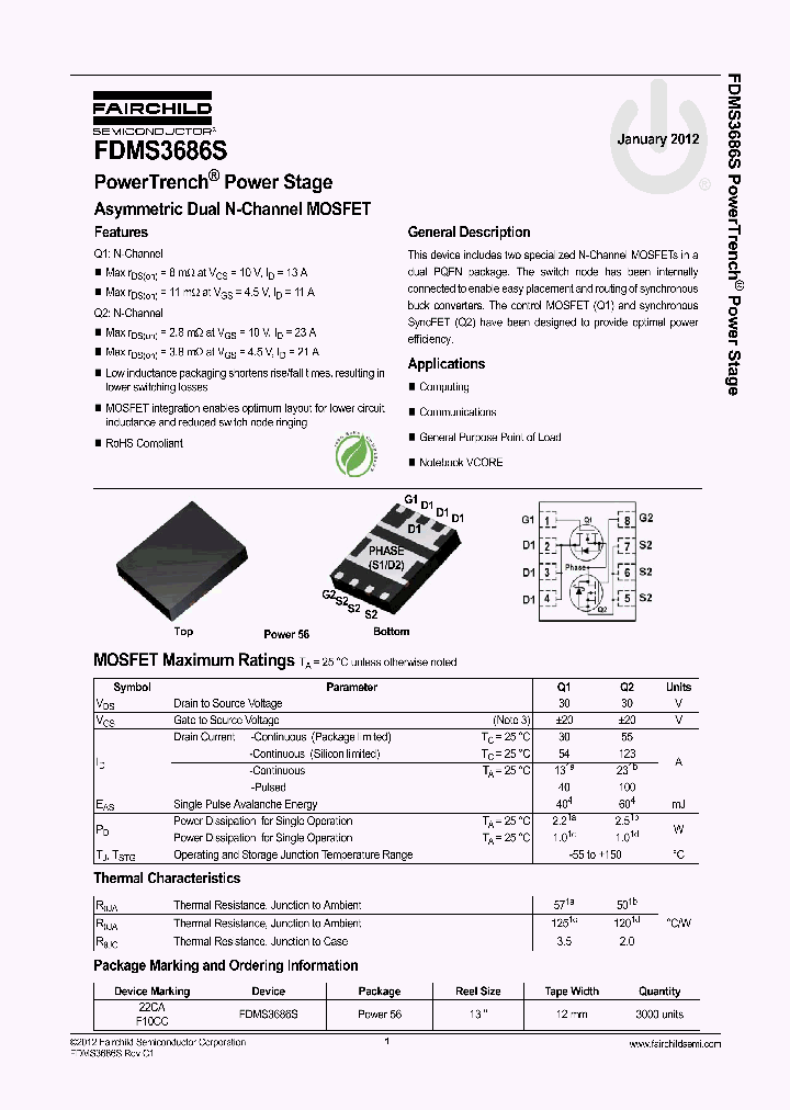 FDMS3686S_4722284.PDF Datasheet