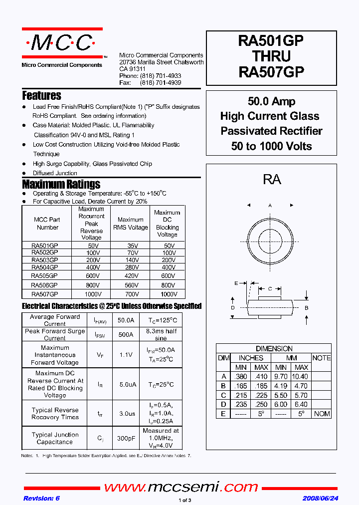 RA501GP08_4722849.PDF Datasheet