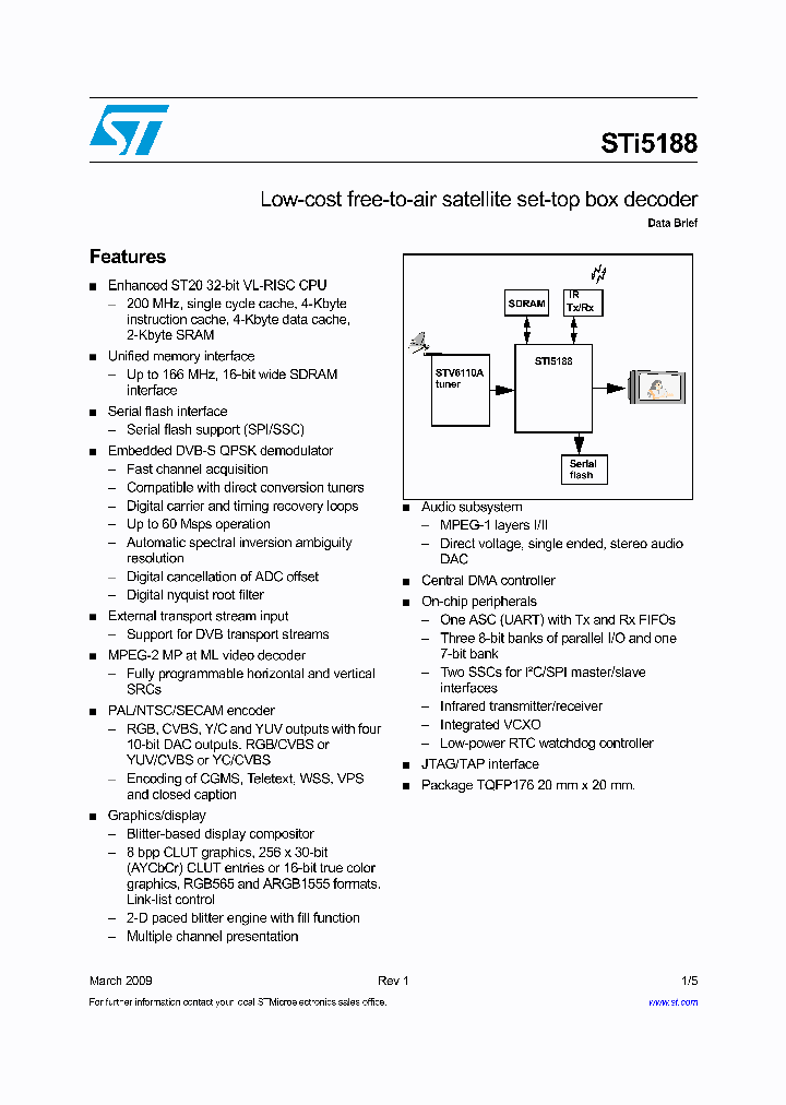 STI5188_4725520.PDF Datasheet