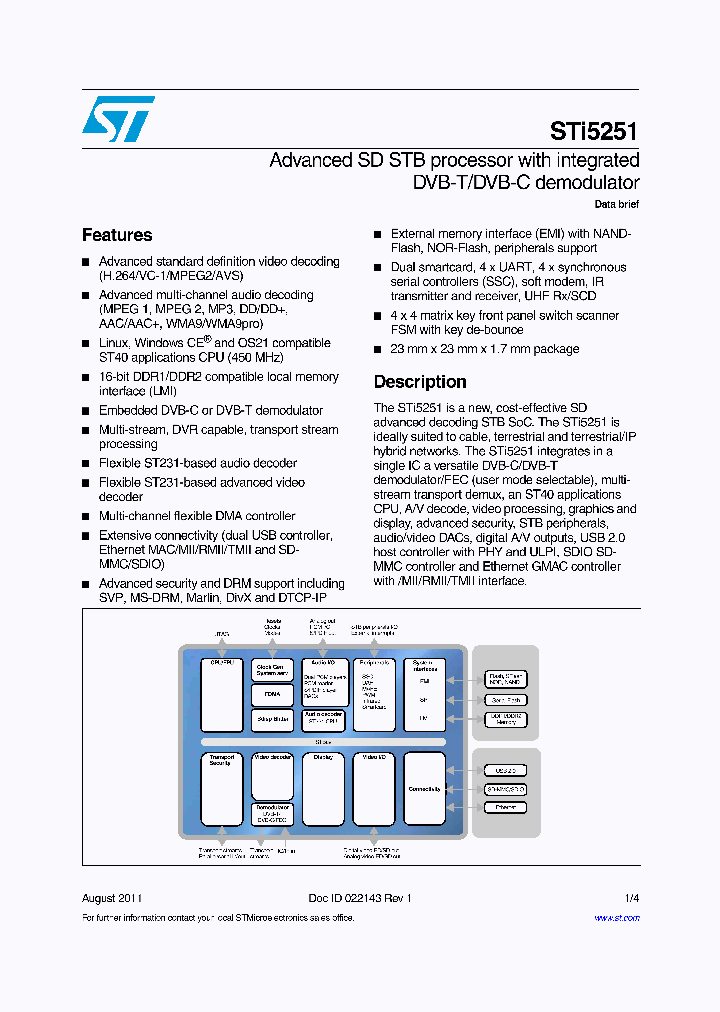 STI5251_4725526.PDF Datasheet