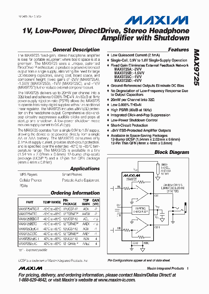 MAX9725DETC_4727083.PDF Datasheet