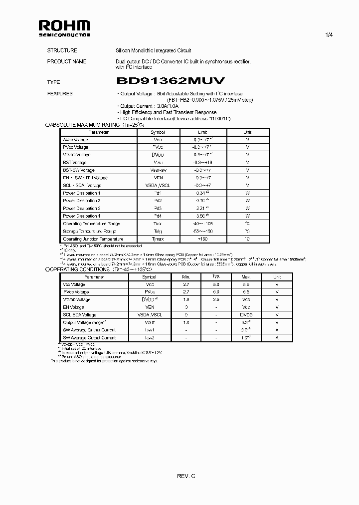 BD91362MUV_4727493.PDF Datasheet