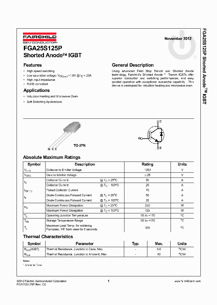 FGA25S125P_4728502.PDF Datasheet