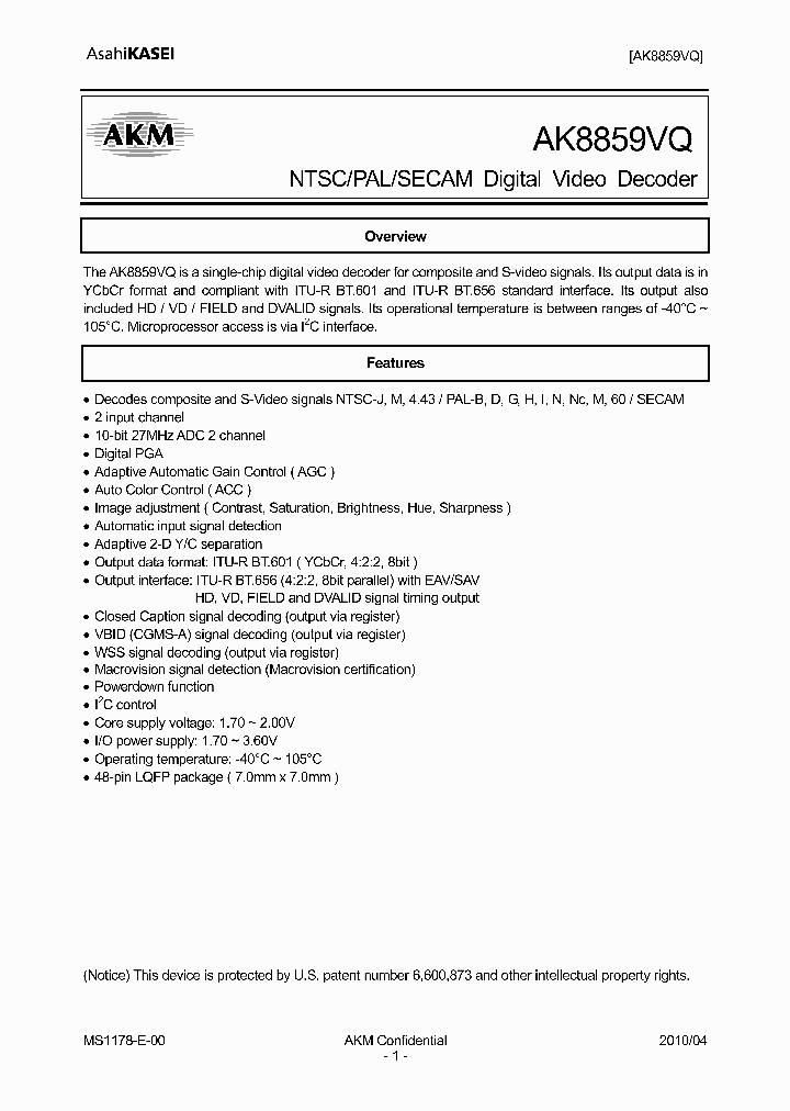 AK8859VQ_4728976.PDF Datasheet