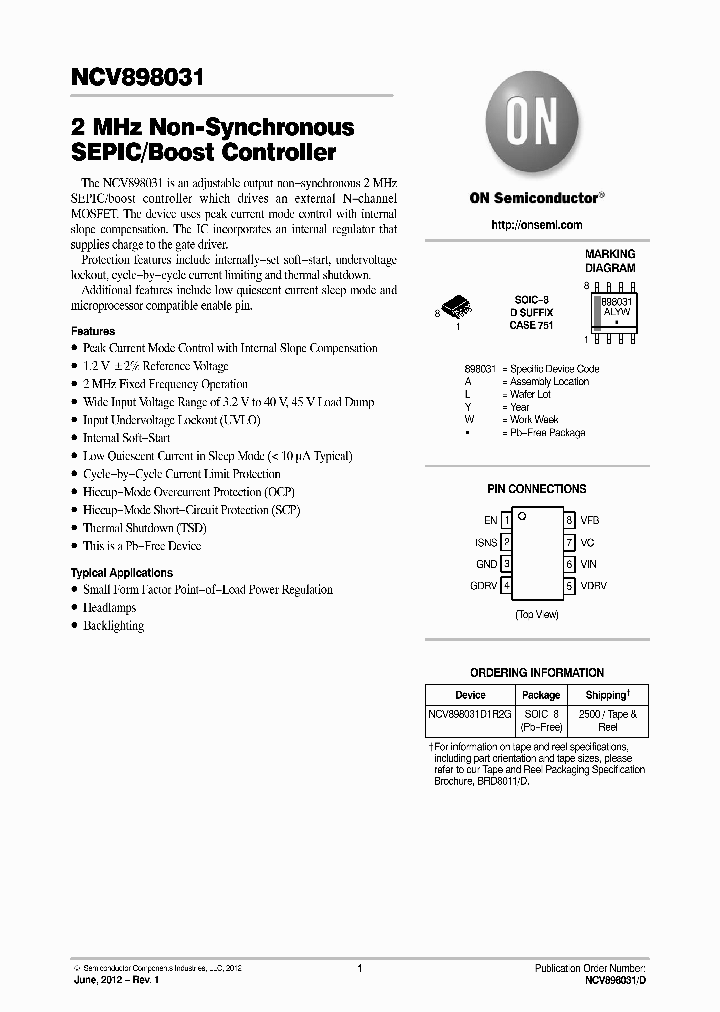 NCV898031_4729462.PDF Datasheet