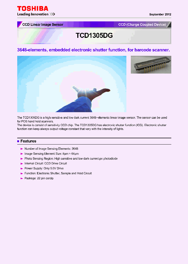 TCD1305DG_4728308.PDF Datasheet