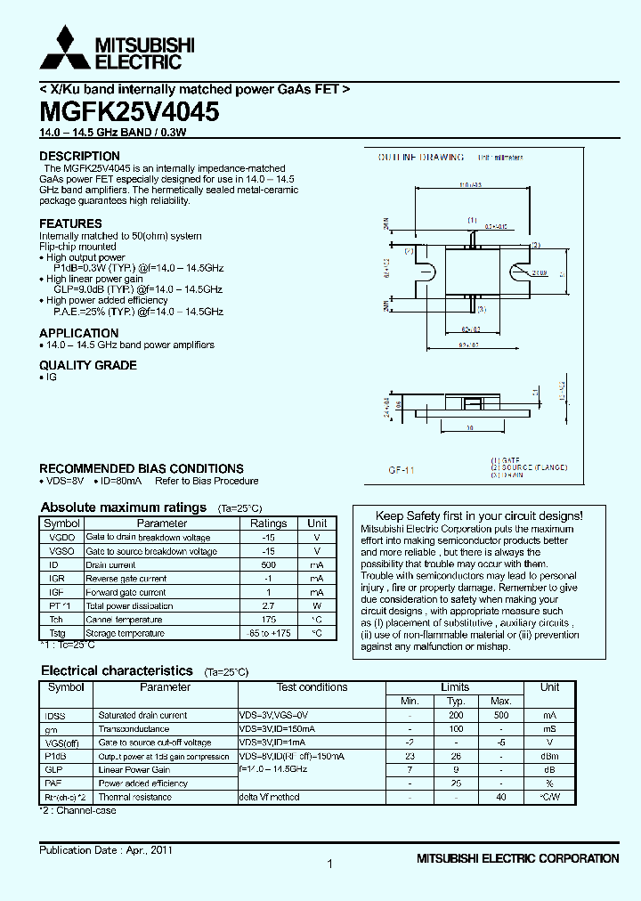 MGFK25V4045_4729606.PDF Datasheet