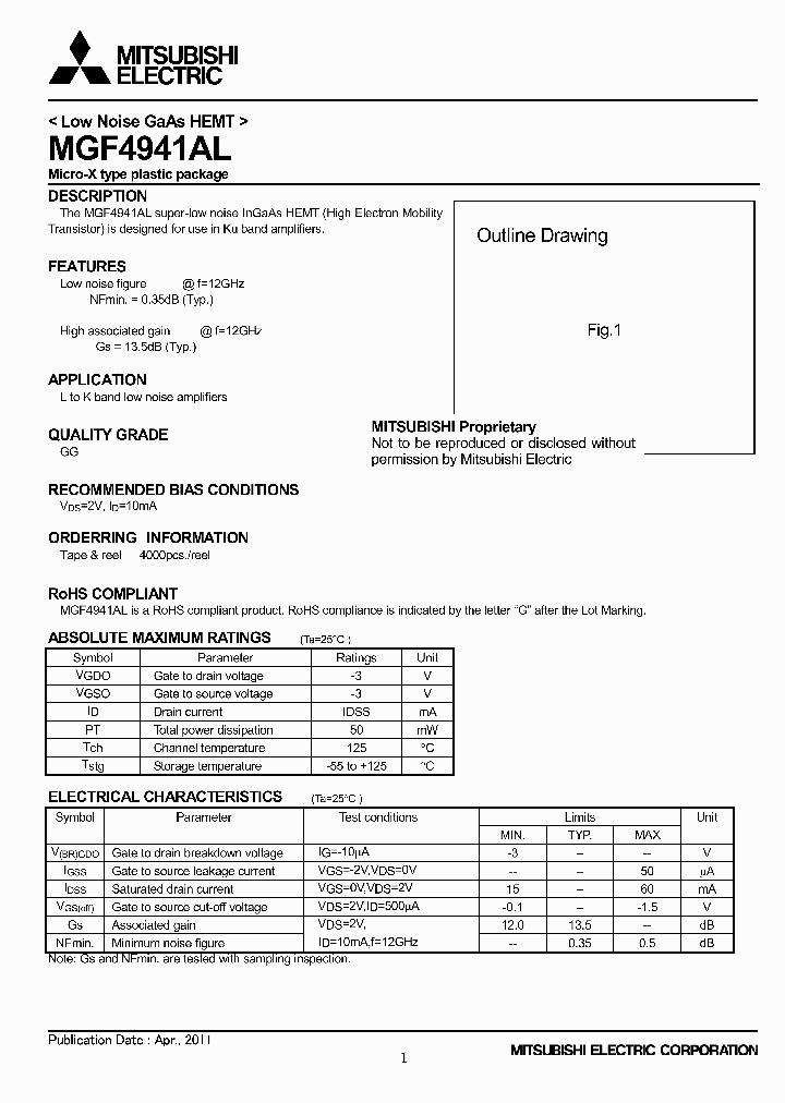 MGF4941AL11_4733221.PDF Datasheet