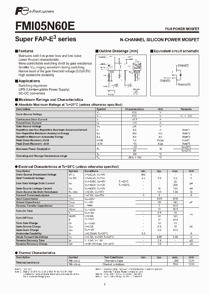 FMI05N60E_4733279.PDF Datasheet