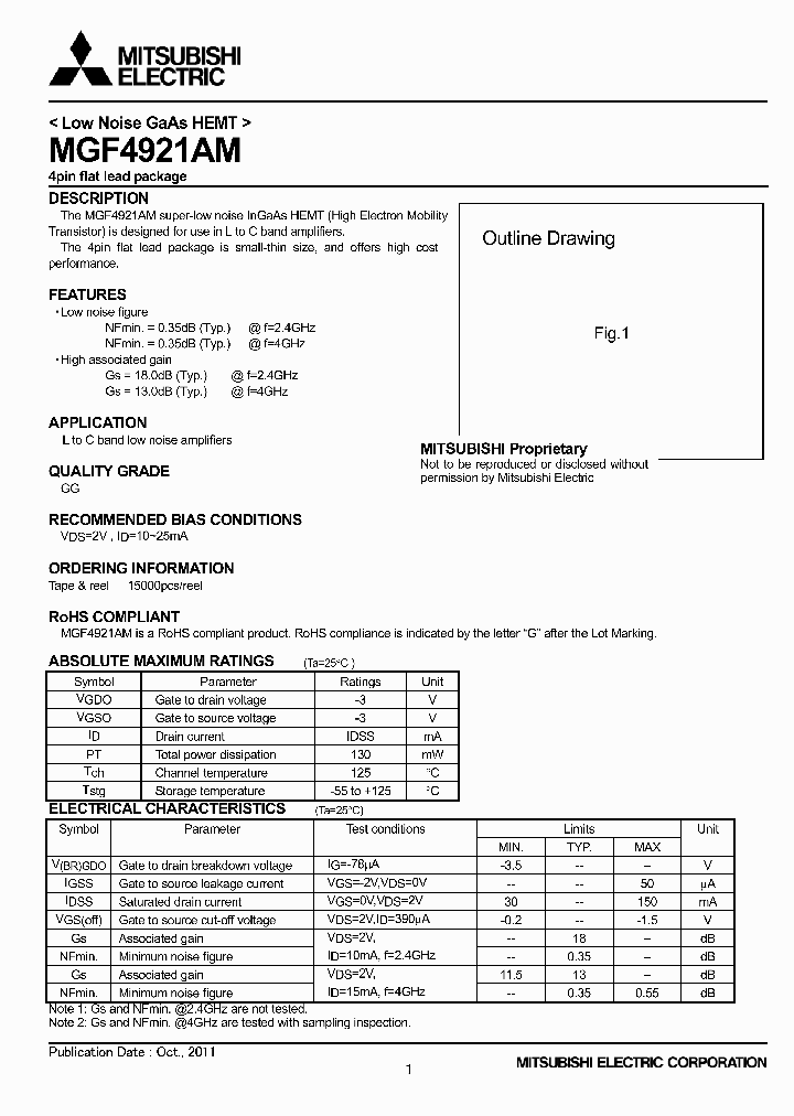 MGF4921AM_4733219.PDF Datasheet
