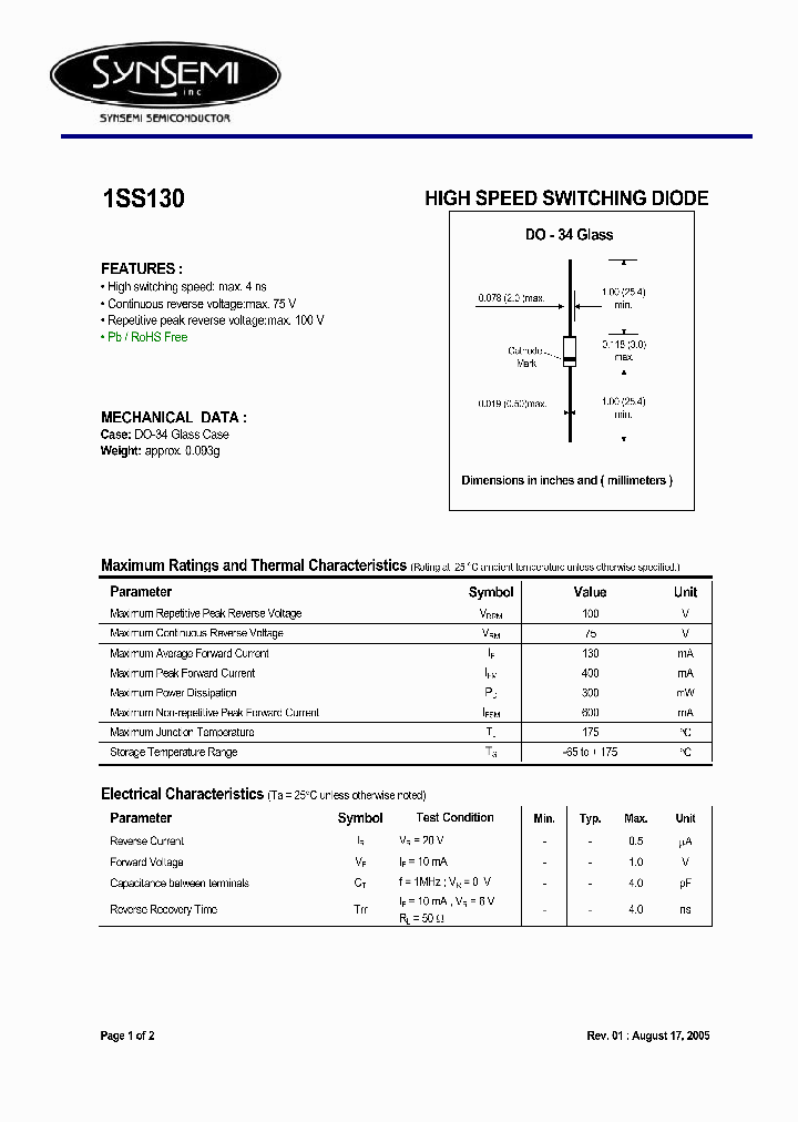 1SS130_4735116.PDF Datasheet