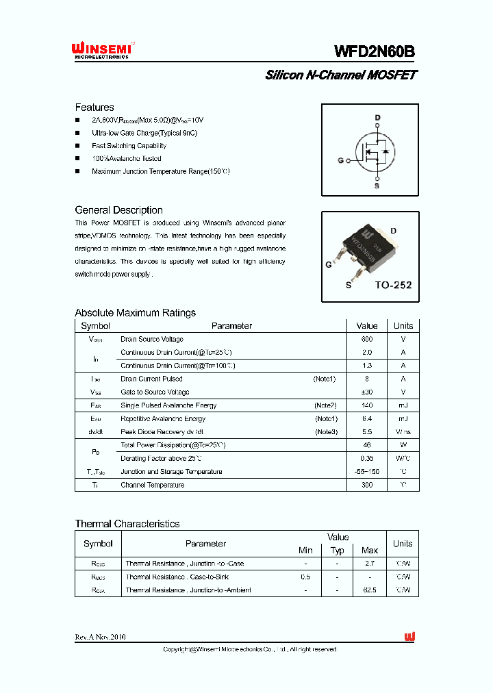 WFD2N60B_4735267.PDF Datasheet