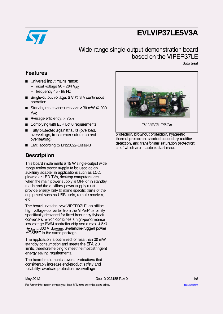 EVLVIP37LE5V3A_4735222.PDF Datasheet