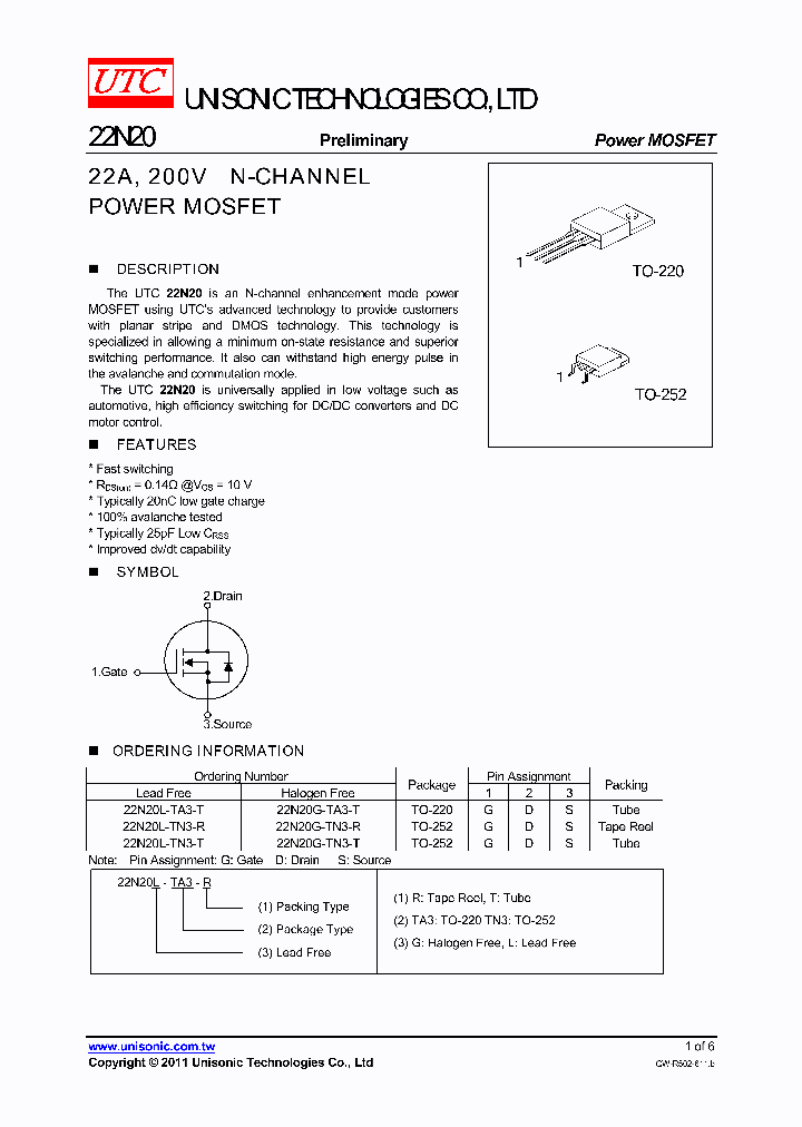 22N20G-TN3-T_4736269.PDF Datasheet