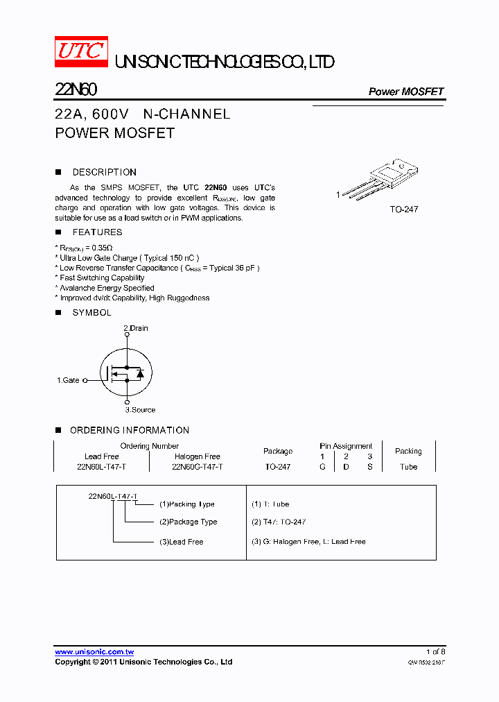 22N60_4736274.PDF Datasheet