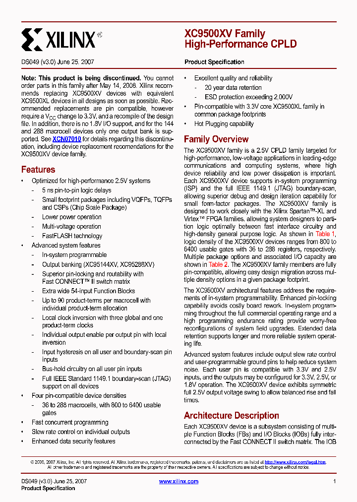 XC9500XV_4737286.PDF Datasheet