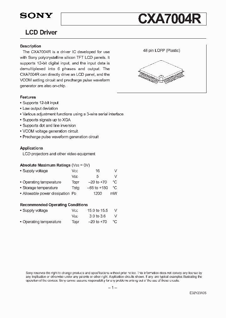 CXA7004R_4739968.PDF Datasheet