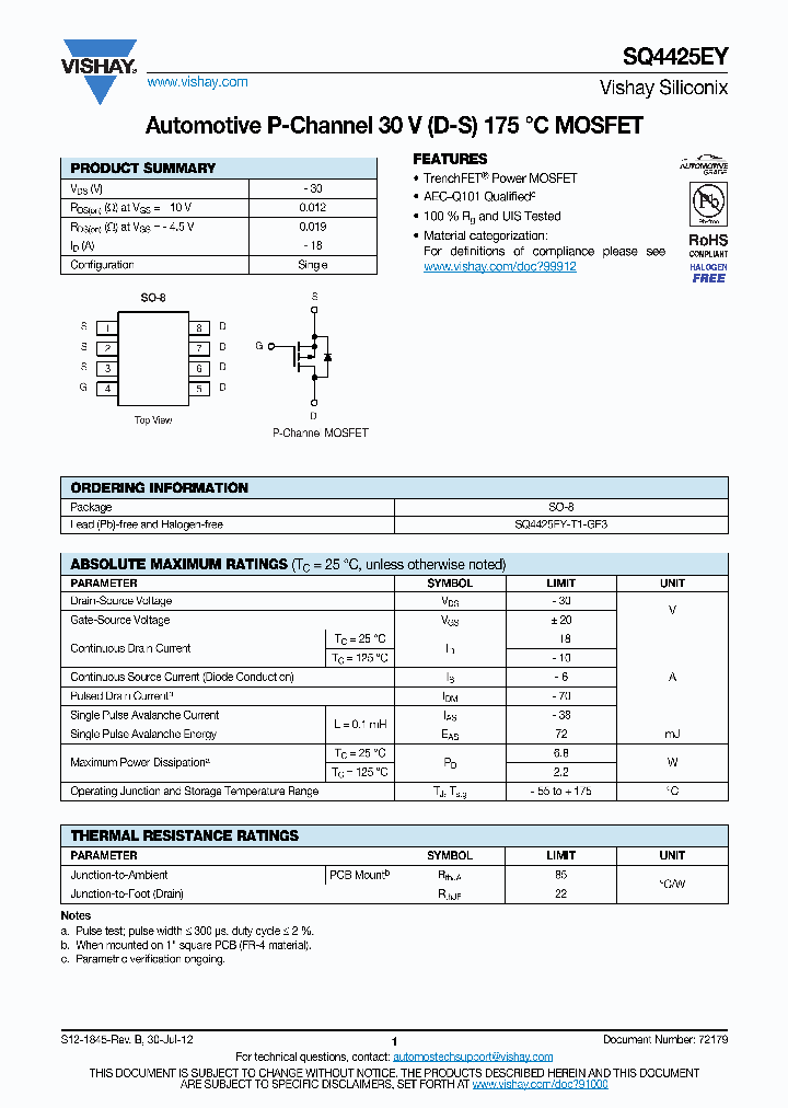 SQ4425EY_4740055.PDF Datasheet