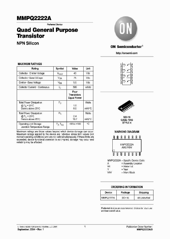 MMPQ2222AR1_4740925.PDF Datasheet