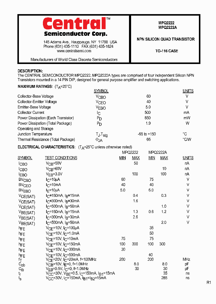 MPQ2222A_4740929.PDF Datasheet
