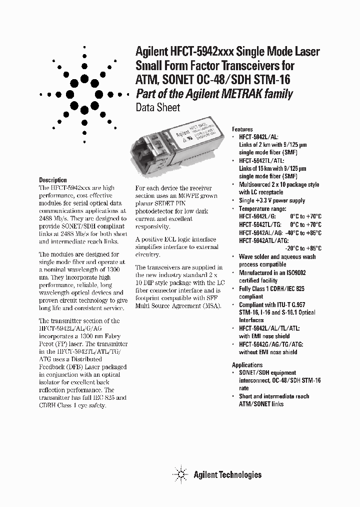 HFCT-5942G_4741820.PDF Datasheet