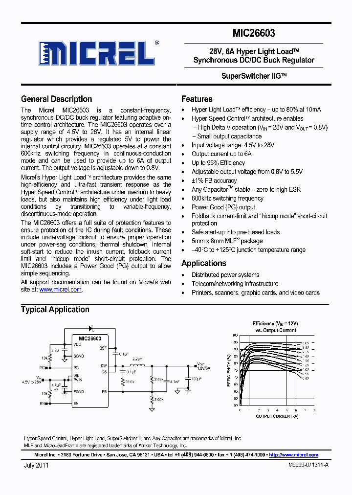 MIC26603YJL_4745396.PDF Datasheet